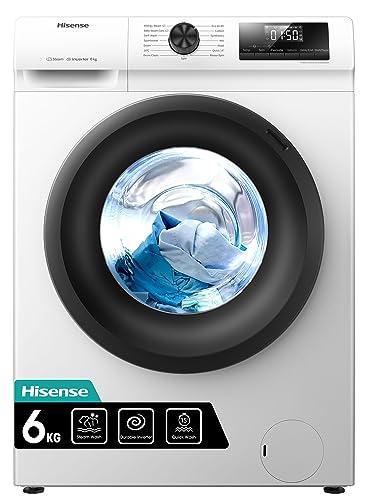 Hisense 6 KG Front Load Inverter Washing Machine with Steam Wash