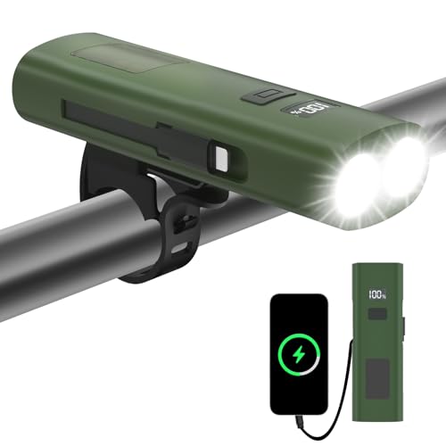 Bike Lights Front LED Torch, 1000LM Super Bright, Rechargeable - Waterproof, 6 Modes for Cycling, Fishing - 22 Hrs Runtime
