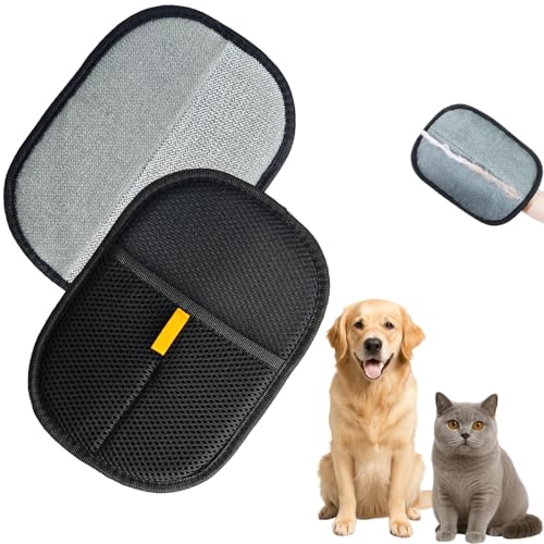 Ovyntremis Pet Hair Remover Gloves - Efficient Grooming for Dogs & Cats, Deshedding & Bathing