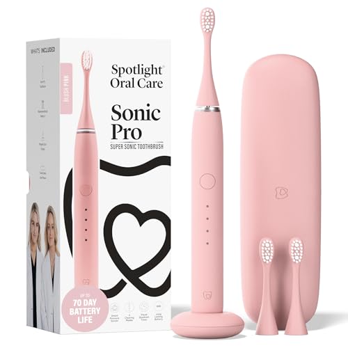Sonic Pro Electric Toothbrush: Blush Pink, Dentist-Made, Advanced Technology, Customizable Modes, Long-Lasting Battery