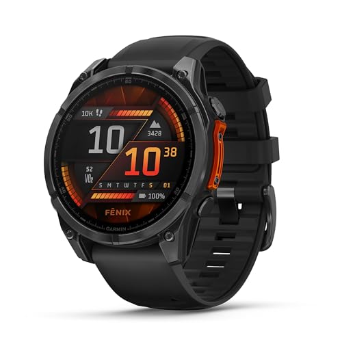 Garmin fēnix 8 Smartwatch 47mm, AMOLED Touchscreen, Multisport, Advanced Health & Training, LED Flashlight, Long Battery Life