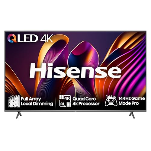 Hisense 55" 4K QLED Smart Gaming TV - 144Hz, Dolby Vision, Freesync
