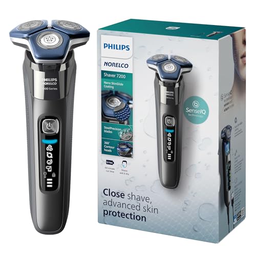 Philips Norelco Shaver 7200: Wet & Dry Electric Shaver with SenseIQ Tech