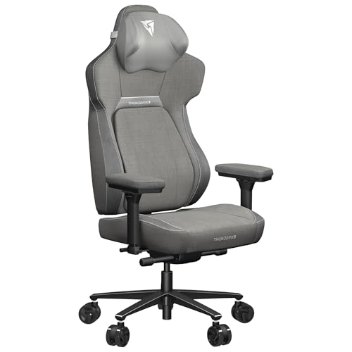 ThunderX3 Gaming Chair: Grey, SYNC6 Ergonomics, Lumbar Support, 4D Armrests