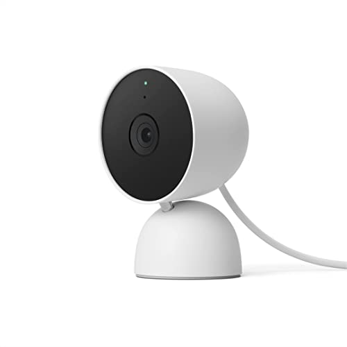 Nest Security Cam - Wired - 2nd Gen - Snow, Google Home