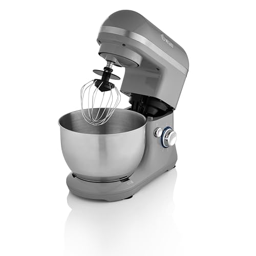 Swan Retro Stand Mixer 4L Capacity 6-Speed Control 800W Grey