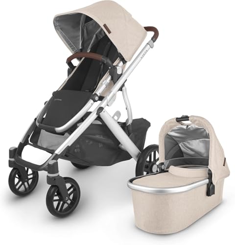UPPAbaby Vista V2 Pushchair - Declan - Convertible Stroller with Carry Cot & Toddler Seat, Accessories - One Step Fold, Baby to Toddler