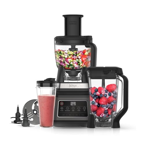 Ninja 3-in-1 Food Processor & Blender, 5 Programs, 1200W