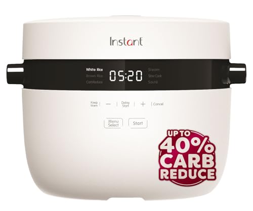 Instant Pots Rice Cooker & Steamer, 2.8L - Non-Stick Pot, Steamer Basket, Measuring Cup, Rice Spoon - Slow Cooker & Sauté Pan.