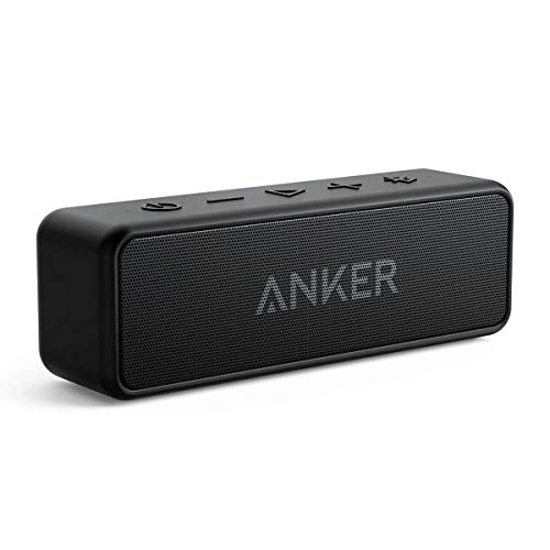 Anker Soundcore 2 Portable Speaker: 12W Stereo Sound, BassUp, IPX7 Waterproof, 24-Hour Playtime - Home, Outdoors, Travel