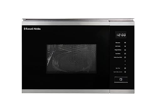 Russell Hobbs 20L Digital Microwave with Grill & Defrost - 8 Autocook Settings - Stainless Steel