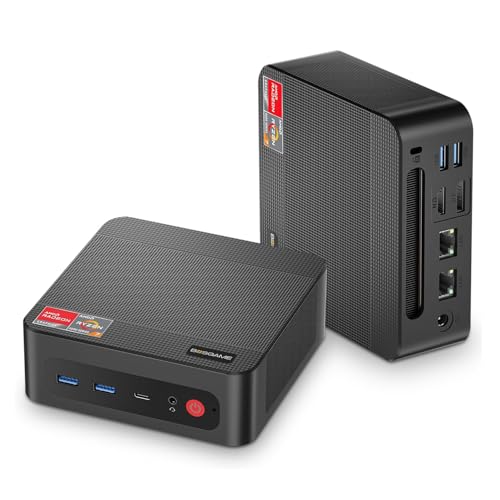 BOSGAME P4 Mini Gaming PC, Ryzen 7 5700U, 32GB DDR4, 1TB SSD