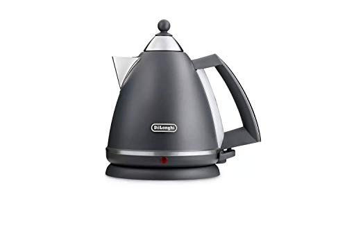 De'Longhi Argento Silva Kettle 1.7L Capacity, 360 Swivel Base, Grey