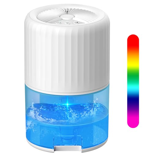 Brand Dehumidifier: Bedroom Home Dehumidifier, 2200ML Capacity, Auto-Off, Quiet, 2 Modes - Ideal for Bathroom, Basement, Kitchen