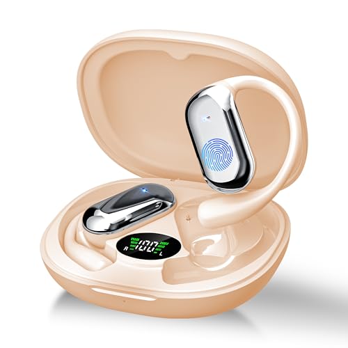 Brand Open-Ear Wireless Headphones, Sport Earbuds Mic, 50H Playtime, IPX7 Waterproof, Running, Gym