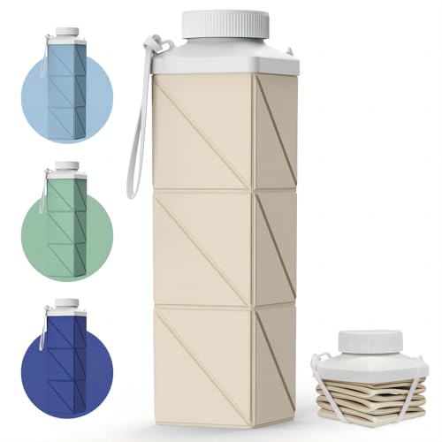 Mefold Collapsible Water Bottle, Leakproof 720ml for Travel