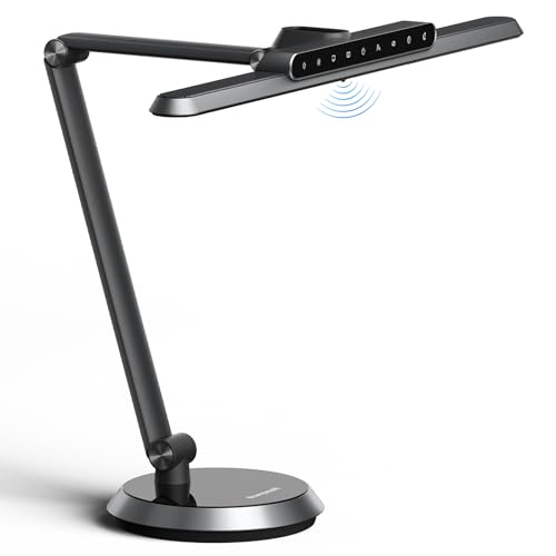 Honeywell Desk Lamp: H9 Sunturalux™ Eye-Caring LED, Dimmable, Timer, Auto-Sensing - Ideal for Home Office, Reading, Study