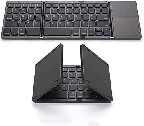 Zedo Foldable Bluetooth Keyboard 7-inch Touchpad Mini BT Wireless - Android Windows Tablet Li-ion Battery