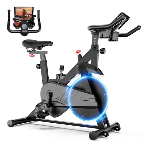 Lacuffy Indoor Cycling Bike: 136kg Capacity, Magnetic, LCD Display