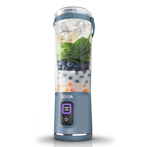 Ninja Blast Portable Blender 530ml: Cordless, Rechargeable, Smoothies, Protein Shakes, Blends Ice & Fruit