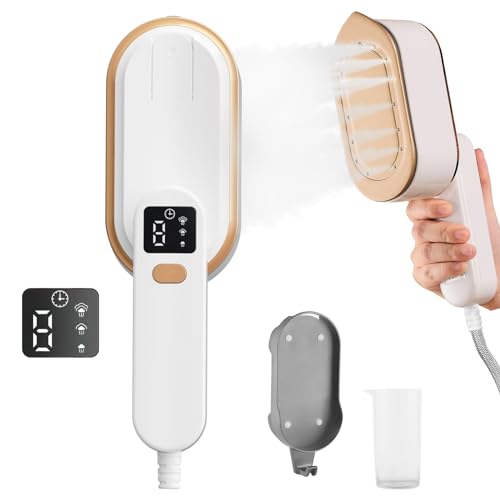 Travel Steamer with LCD Screen, Fast Heat-up 2000W, Portable Handheld Clothes Steamer