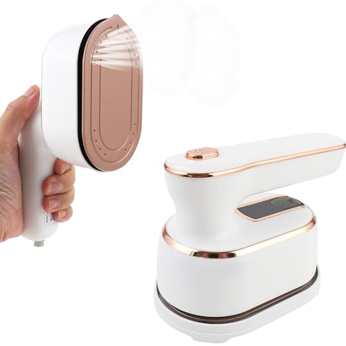 TravelCrisp Steam Iron: Foldable, Ceramic Soleplate, Fast Heat-Up