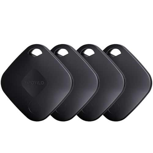 Yipoyilo Air Tracker Tag for Android - Bluetooth Key Finder, 4 Pack Black