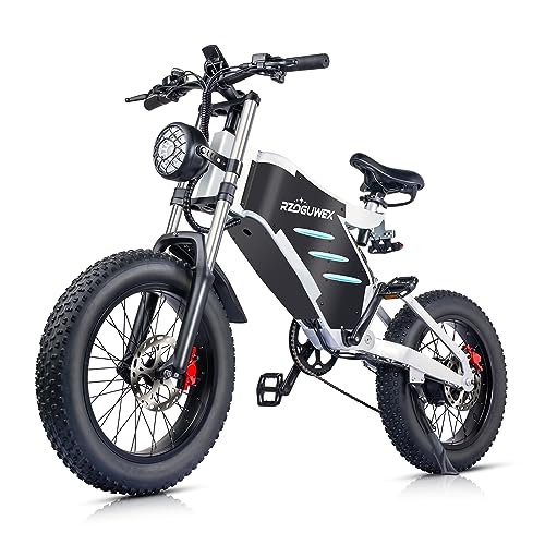 RZOGUWEX Off-Road EBIKE: 20" Electric Snow Bike, 48V 25AH Battery