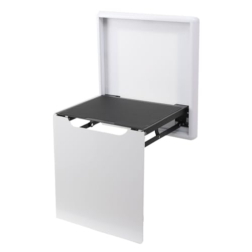 NICCOO Wall Mounted Folding Chair Shoe Changing Stool, Foldable Seat for Shower, 100kg Load