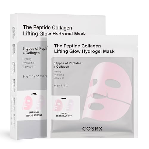 COSRX Pink Peptide Collagen Face Masks for Lifting Glow