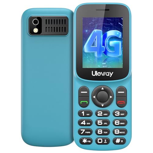 USHINING 4G Mobile Phone: Dual Nano SIM, 1.8 inch LCD Screen, Bluetooth, FM Radio, Torch - Green