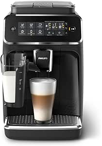 Philips Espresso Machine, LatteGo Frother, 5 Coffees, Touch Display