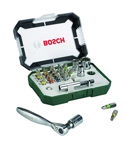 Bosch 26pc Ratchet Set for Screwdriver Bits & Accessories