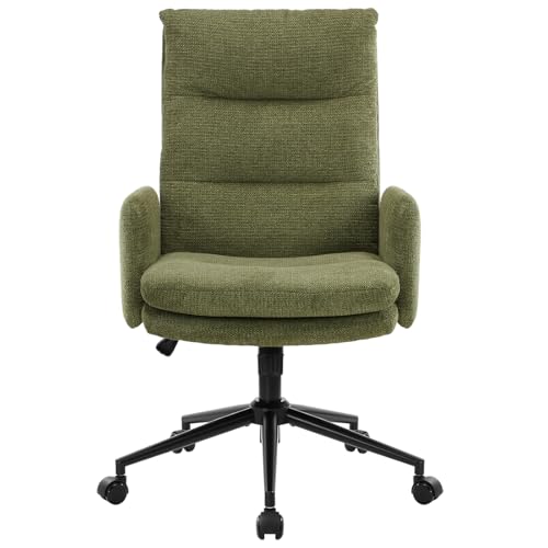 IWMH High-back Desk Chair with Wheels & Armrests, Green
