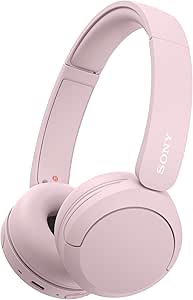 Sony Wireless On-Ear Headphones with Mic, 50hr Battery Life - Pink