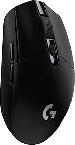 Logitech G305 Wireless Gaming Mouse: Hero 12K Sensor, Lightweight, 12,000 DPI, 6 Buttons, 250h Battery - Black