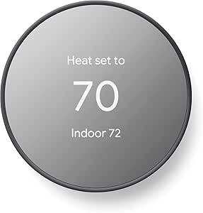 Google Nest Smart Thermostat: Programmable WiFi, Charcoal