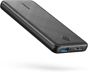Anker Power Bank 10K: Compact 10,000mAh Battery Pack with PowerIQ for iPhone, iPad - Fast Charging - USB-C Input/Output