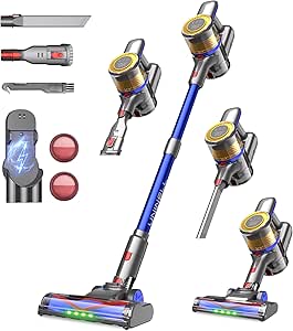 Brand Cordless Stick Vacuum 45KPA 450W, Wall-mounted Charging, Anti-Tangle, Pet Hair Cleaner