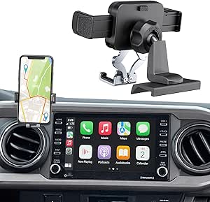 Toyota Tacoma Car Phone Holder 3rd Gen Dashboard Clip - Adjustable Stand & Mount for Smartphones