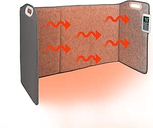 Foldable Space Heater: Quiet Office & Home Foot Warmer, Thermostat, Timer