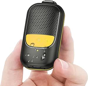 Portable Mini Speaker, Waterproof with 360° Sound, LED Lights