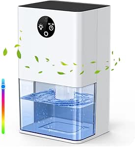 Quiet Electric Dehumidifier 1800ML - 400ML/Day - Timer - LED