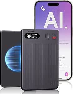 Voice Recorder 64GB Memory, Transcribe & Summarize with AI, 118+ Languages, Magnetic - Ideal for Meetings, Lectures, Calls