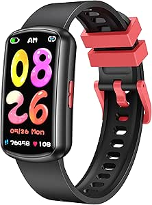 Podemter Game Kids Smartwatch Tracker: 1.47'' Digital Watch for Children with Heart Rate Monitor - Waterproof Wrist Watch for Android iOS