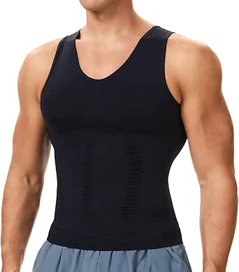 SLIMBELLE Men's V-Neck Slimming Vest for Tummy Control & Compression