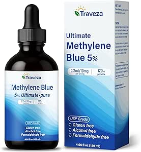 Pharmaceutical Grade Methylene Blue Drops 5% for Humans