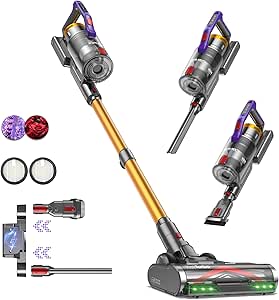 KIPMAX Cordless Vacuum: 50KPa Power, 70Mins Runtime, Aromatherapy, Anti-Tangle, LED Display - Ideal for Pet Hair, Carpet, Floor