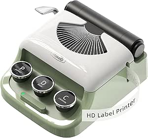 Makeid Q1 Label Maker Machine: Portable Bluetooth for Home & Office - iOS/Android Compatible, Clear Prints, Custom Fonts