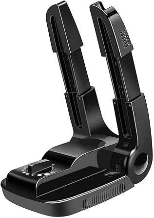 AIWOTOWOW Boot Dryer & Warmer, Portable Adjustable Drying Rack for Boots, Shoes, Socks, Helmets - Black